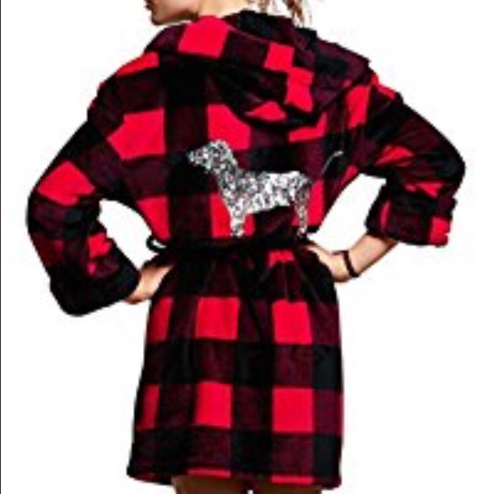 COPY - VS PINK Plaid Bathrobe